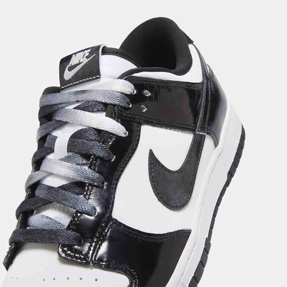 Up close, front view of the Nike Dunk Low Retro SE.