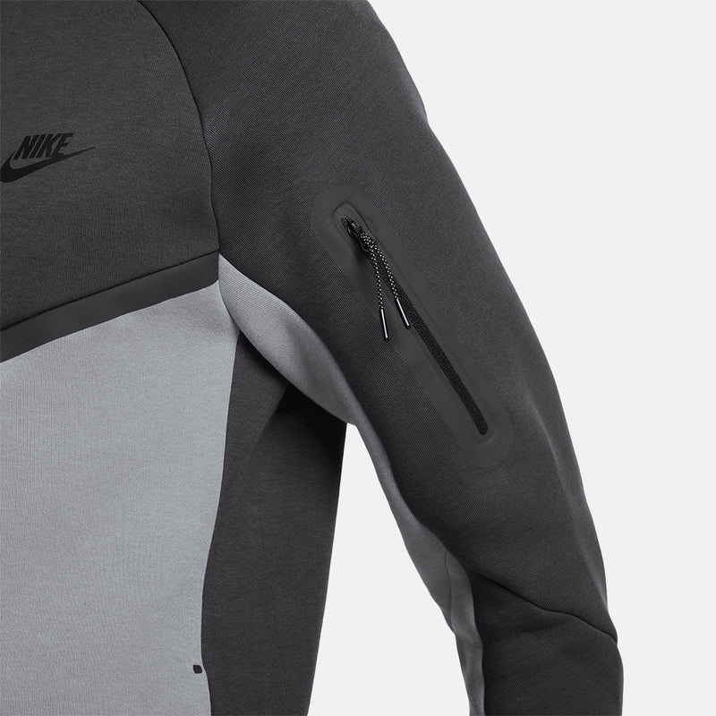 Front view of the Men's Nike Tech Fleece Windrunner Full-Zip Jacket.
