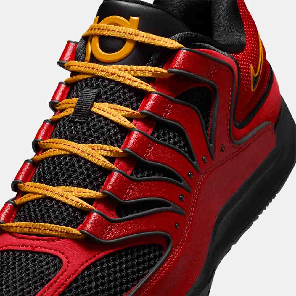 Up close, front view of the Nike KD18 "DMV Drive".