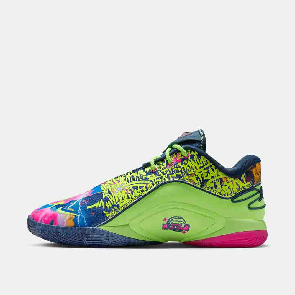 Side medial view of the Nike LeBron XXII "Bryce's World".