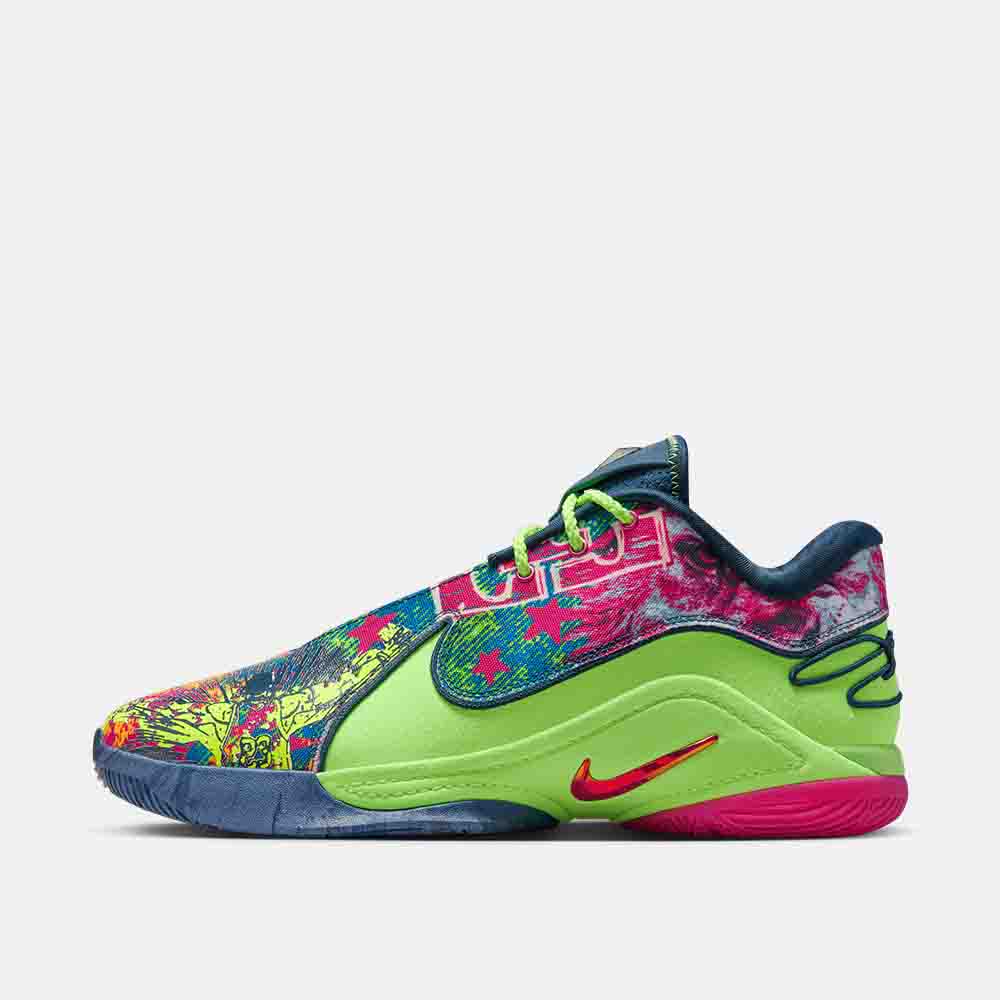 Side view of the Nike LeBron XXII "Bryce's World".