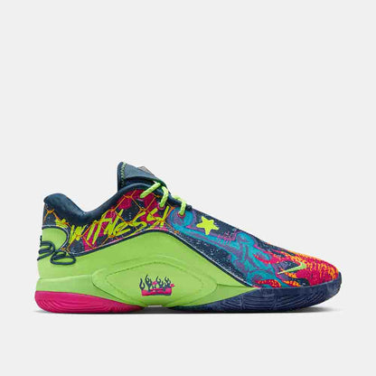 Side medial view of the Nike LeBron XXII "Bryce's World".