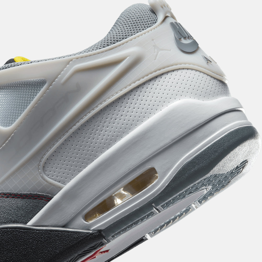 Up close, rear view of the Men's Air Jordan 4 RM Premium.