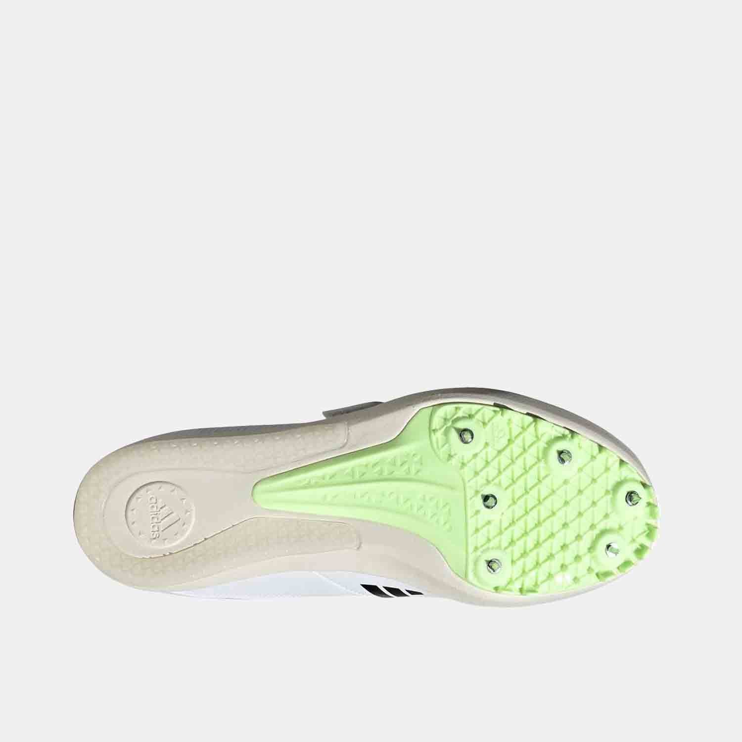 Bottom view of the Adidas Jumpstar Jumping Spikes.
