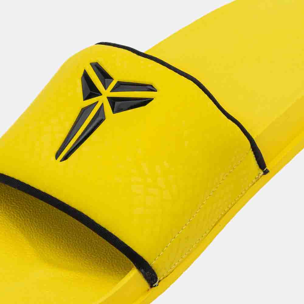 Up close, front view of the Nike Kobe Offcourt Slide.