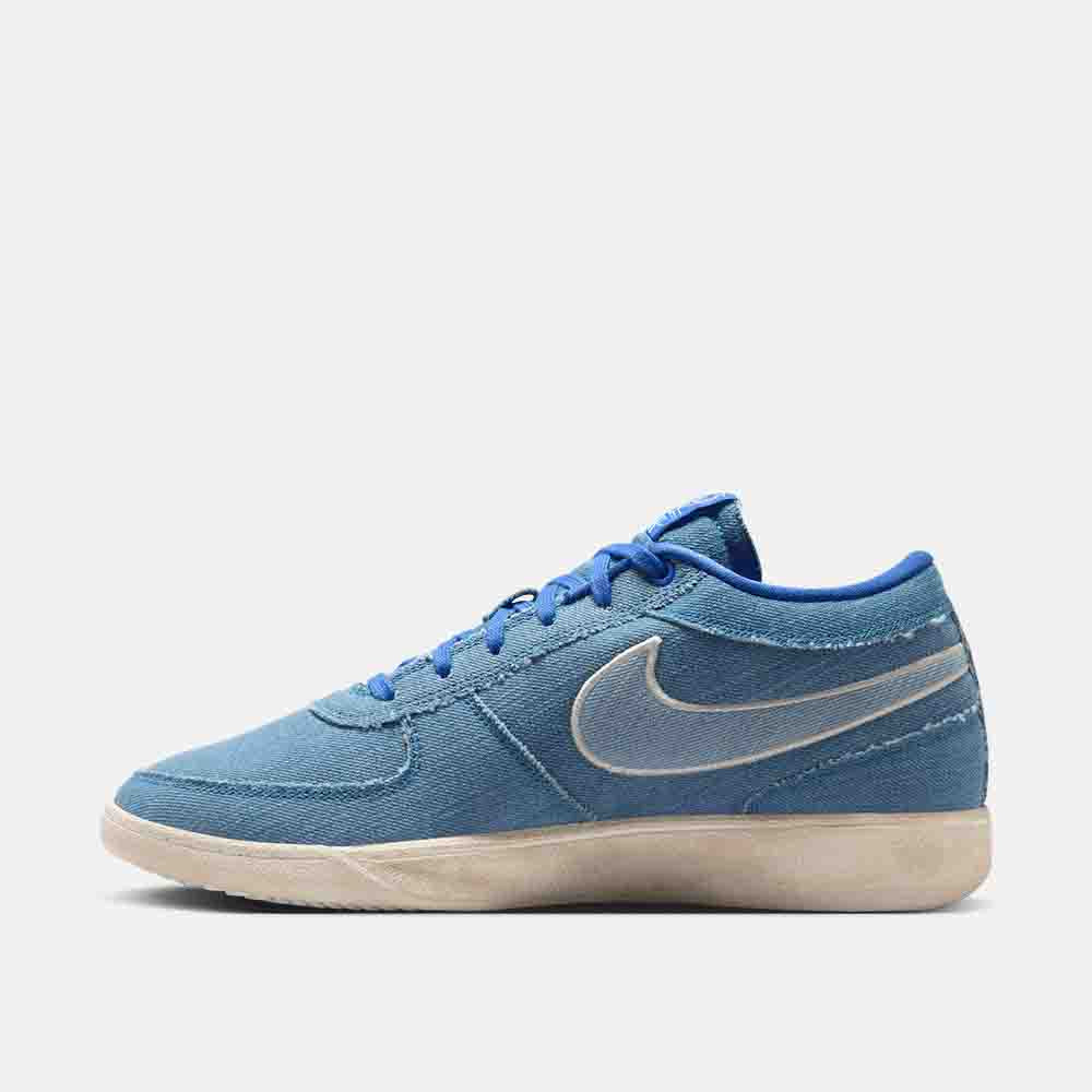 Side medial view of the Nike Book 1 "Blue Blood".
