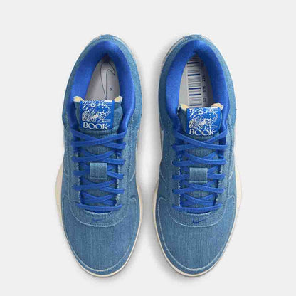 Top view of the Nike Book 1 "Blue Blood".