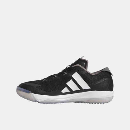 Side medial view of the Adidas Adizero Impact Baseball Turf Shoes.