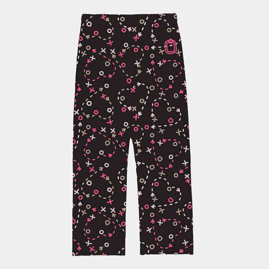 Front view of the Youth Overtime Heart Play Pajama Pants.