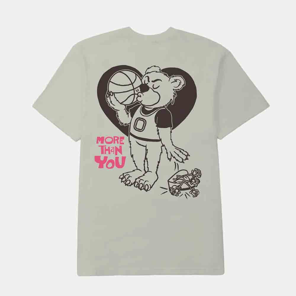 Rear view of the Youth Overtime Teddy Bear Tee.
