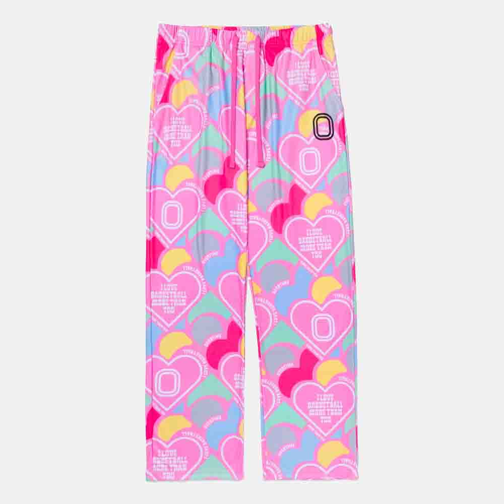 Front view of the Overtime I Love Basketball Pajama Pant.