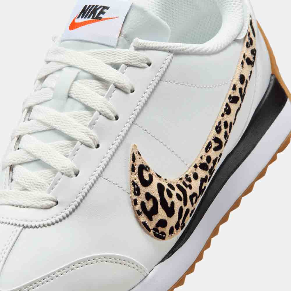 Up close, front view of the Women's Nike Pacific Leather SE.