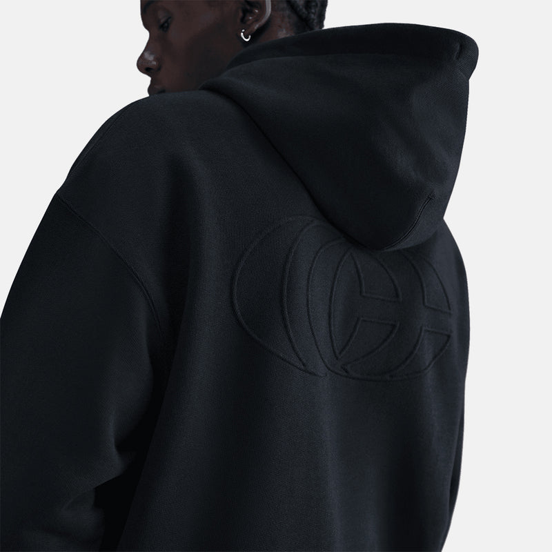 Rear view of the Nike Caitlin Clark Basketball Fleece Pullover Hoodie.