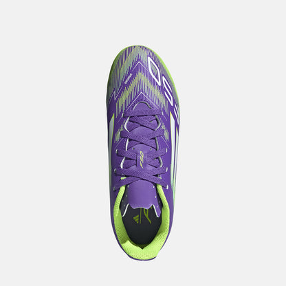 Top view of the Kids' Adidas F50 Club FG/MG Soccer Cleats.