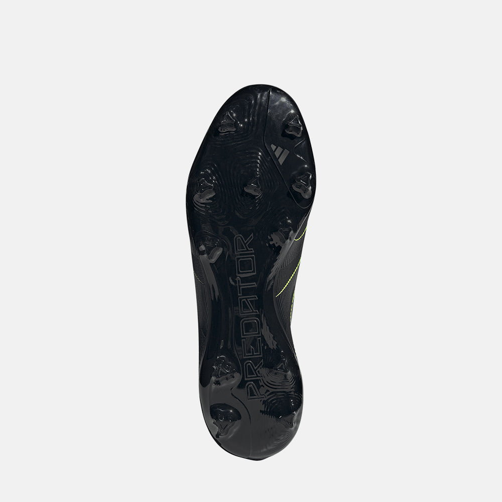 Bottom view of the Adidas Predator League FG/M Soccer Cleats.