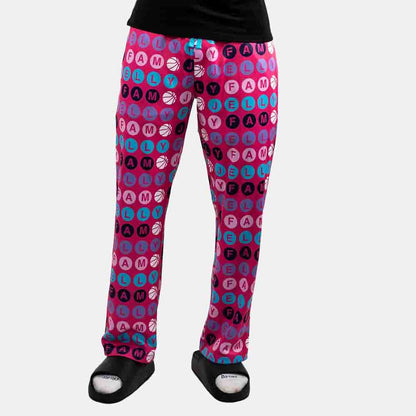 Front view of the Overtime Jelly Fam Pajama Pants.