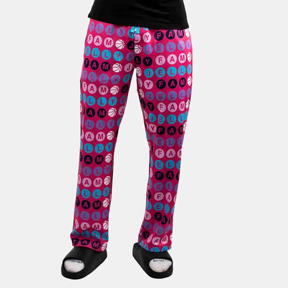 Front view of the Overtime Kids' Jelly Fam Pajama Pants.