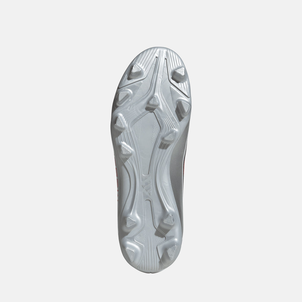 Bottom view of the Kids' Adidas F50 Messi Club FG/M Soccer Cleats.