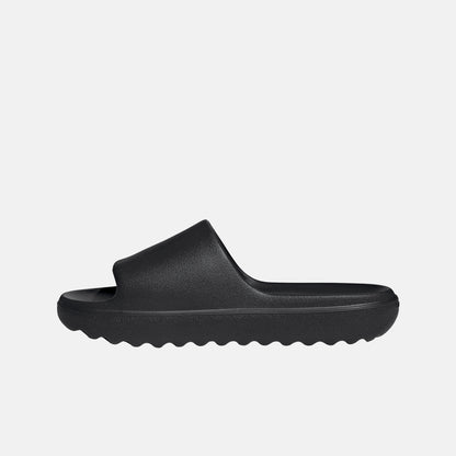 Side medial view of the Adidas Adilette Lumia Slides.