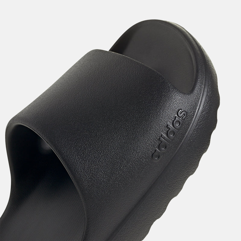 Up close, front view of the Adidas Adilette Lumia Slides.