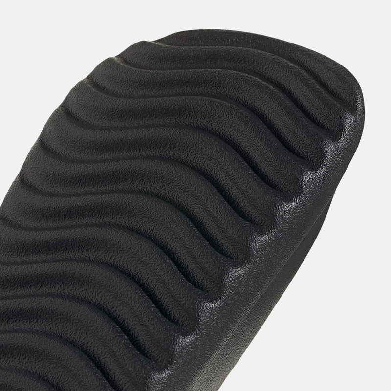 Up close, bottom view of the Adidas Adilette Lumia Slides.