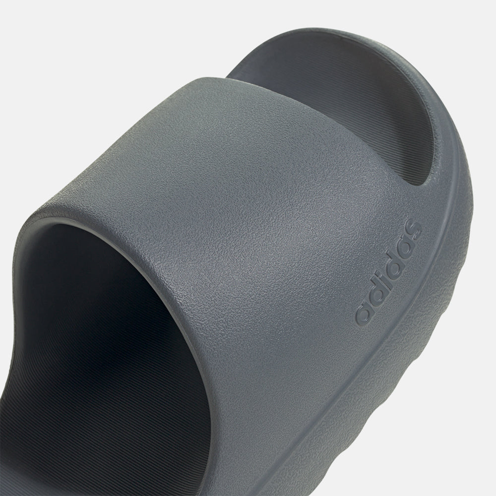 Up close, front view of the Adidas Adilette Lumia Slides.