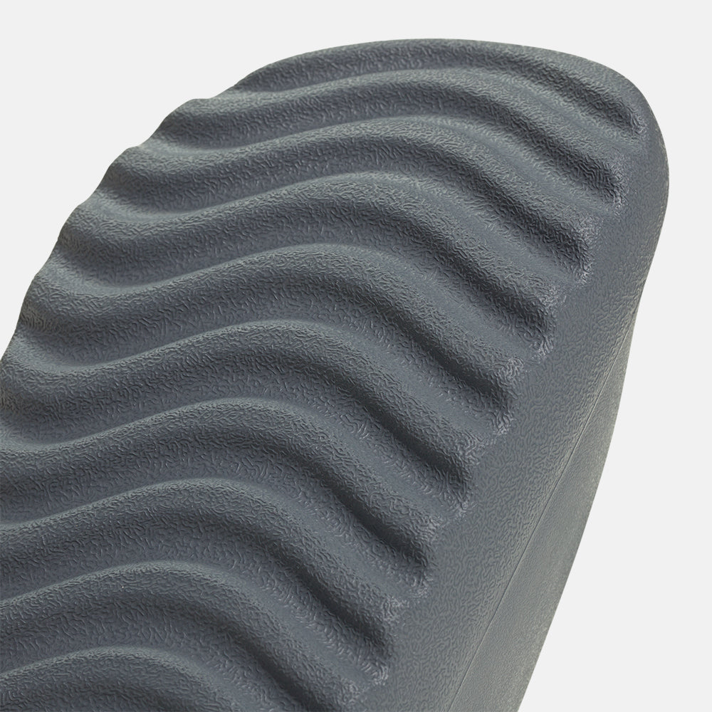 Up close, bottom view of the Adidas Adilette Lumia Slides.