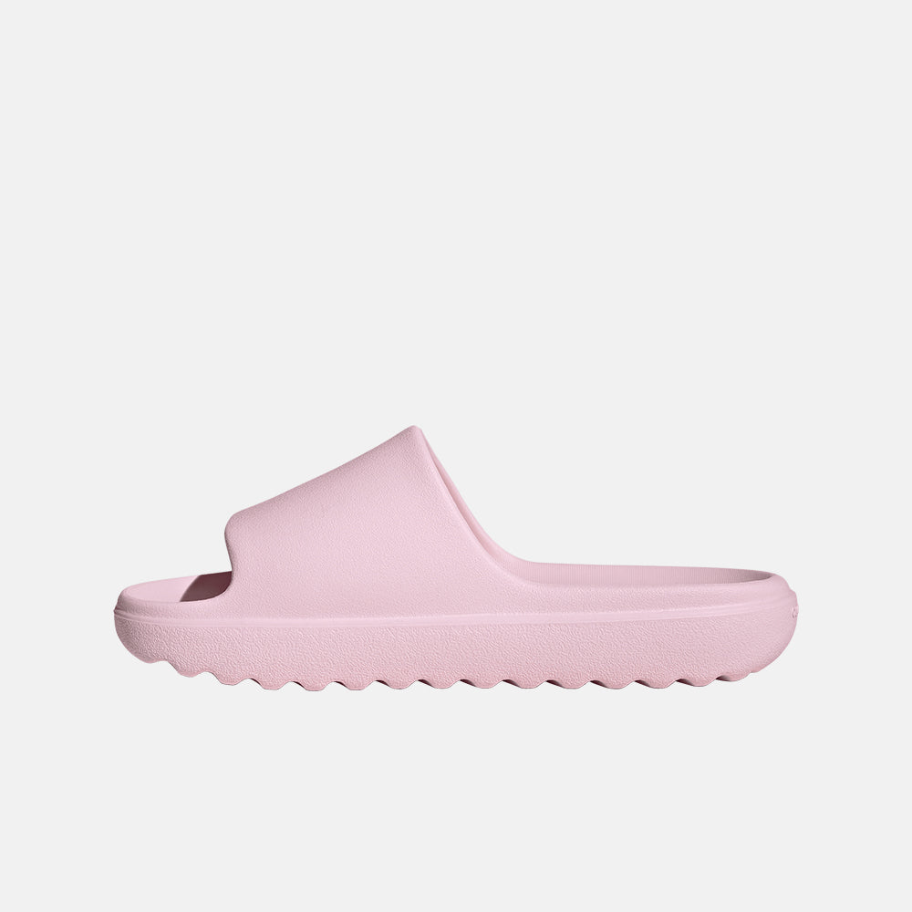 Side medial view of the Adidas Adilette Lumia Slides.
