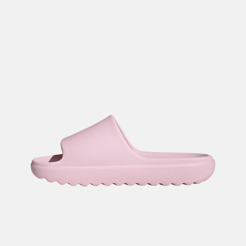 Side medial view of the Adidas Adilette Lumia Slides.