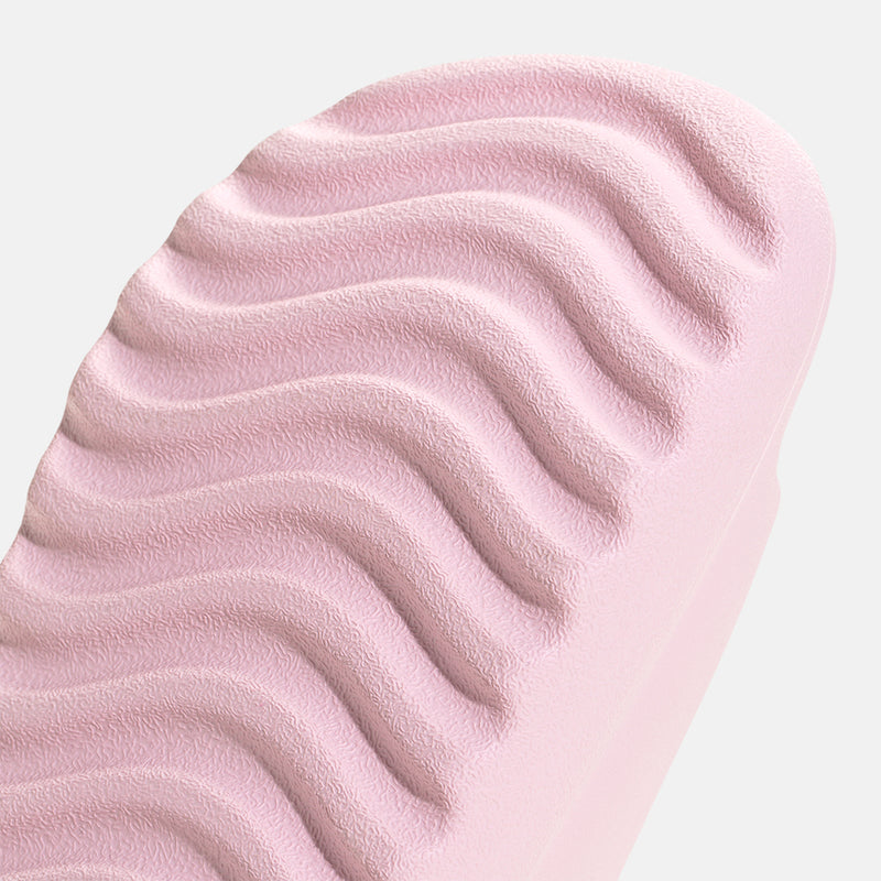 Up close, bottom view of the Adidas Adilette Lumia Slides.