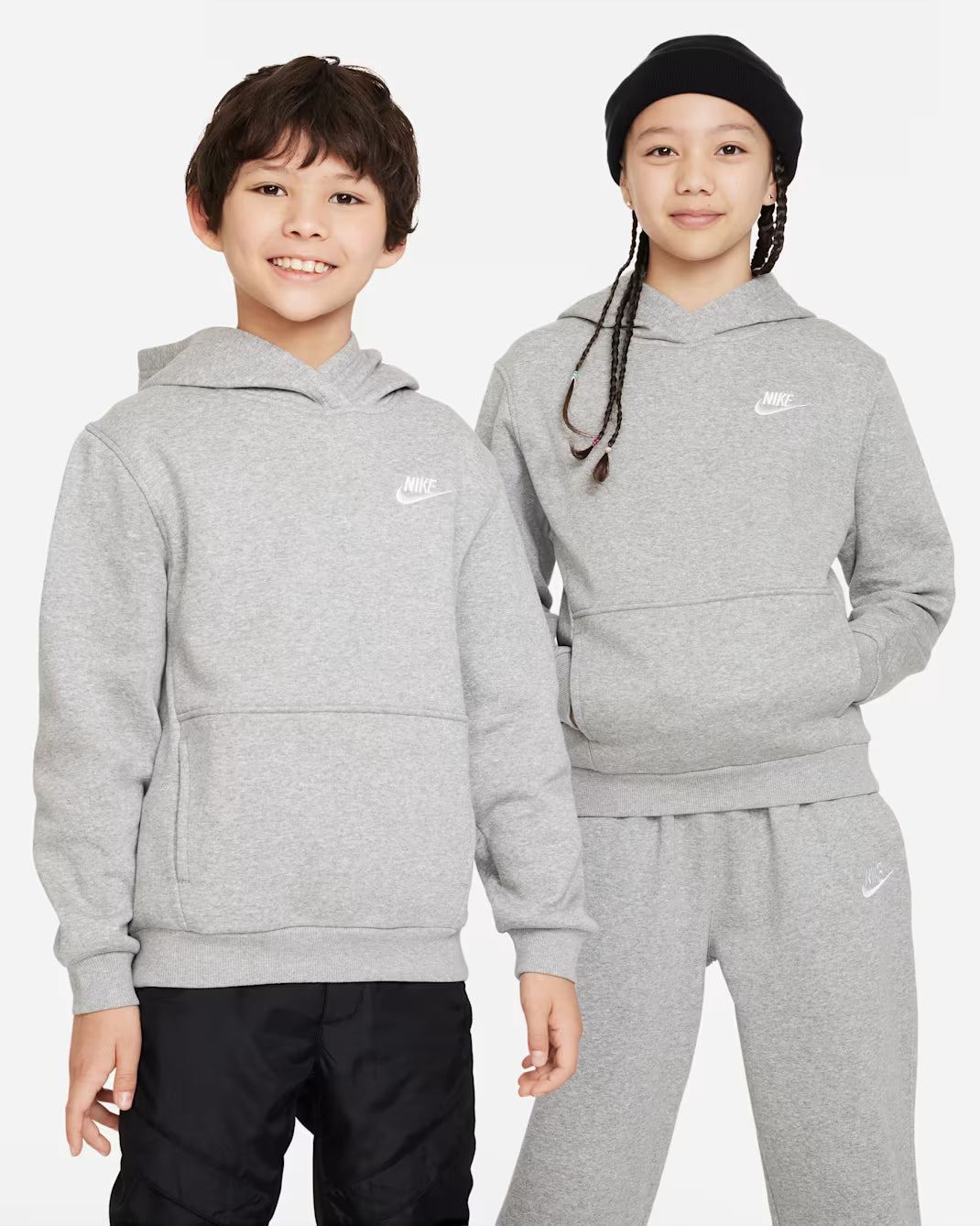 NIKE YOUTH CLUB FLEECE PULLOVER HOODIE