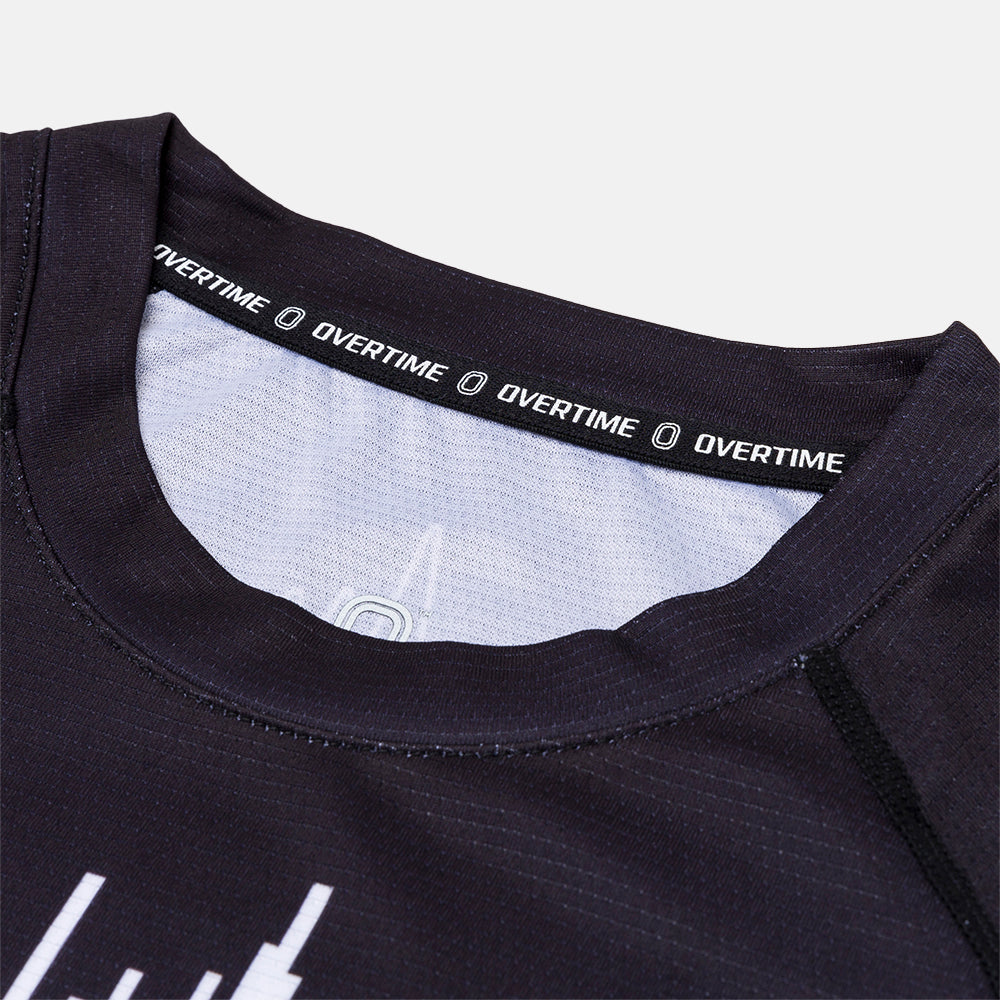 Up close, front view of the Overtime Kids' RWE Tuff Performance Tee.