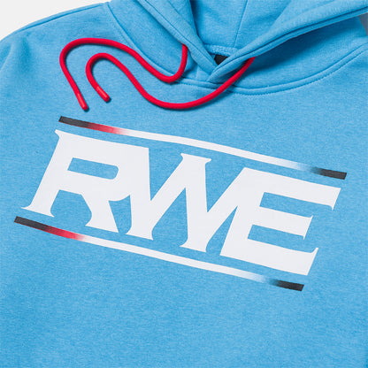 Up close, front view of the Overtime Kids' RWE On Top Hoodie.