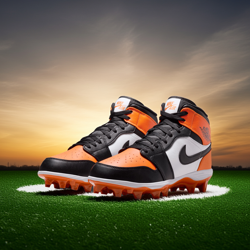 Men's Jordan 1 Mid TD Football Cleats