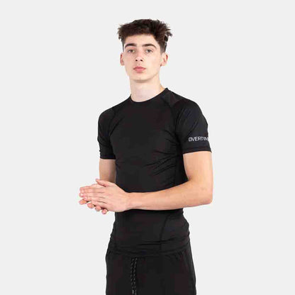 Front view of the Overtime Kids' Valid Compression Tee.
