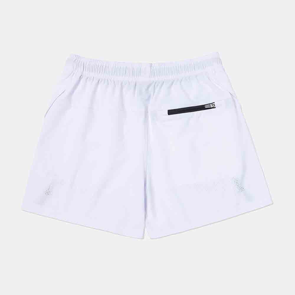 Rear view of the Overtime Melo Performance Shorts.