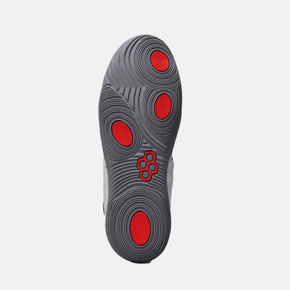 Bottom view of the Rudis Courage Adult Wrestling Shoes, Midnight Smoke.