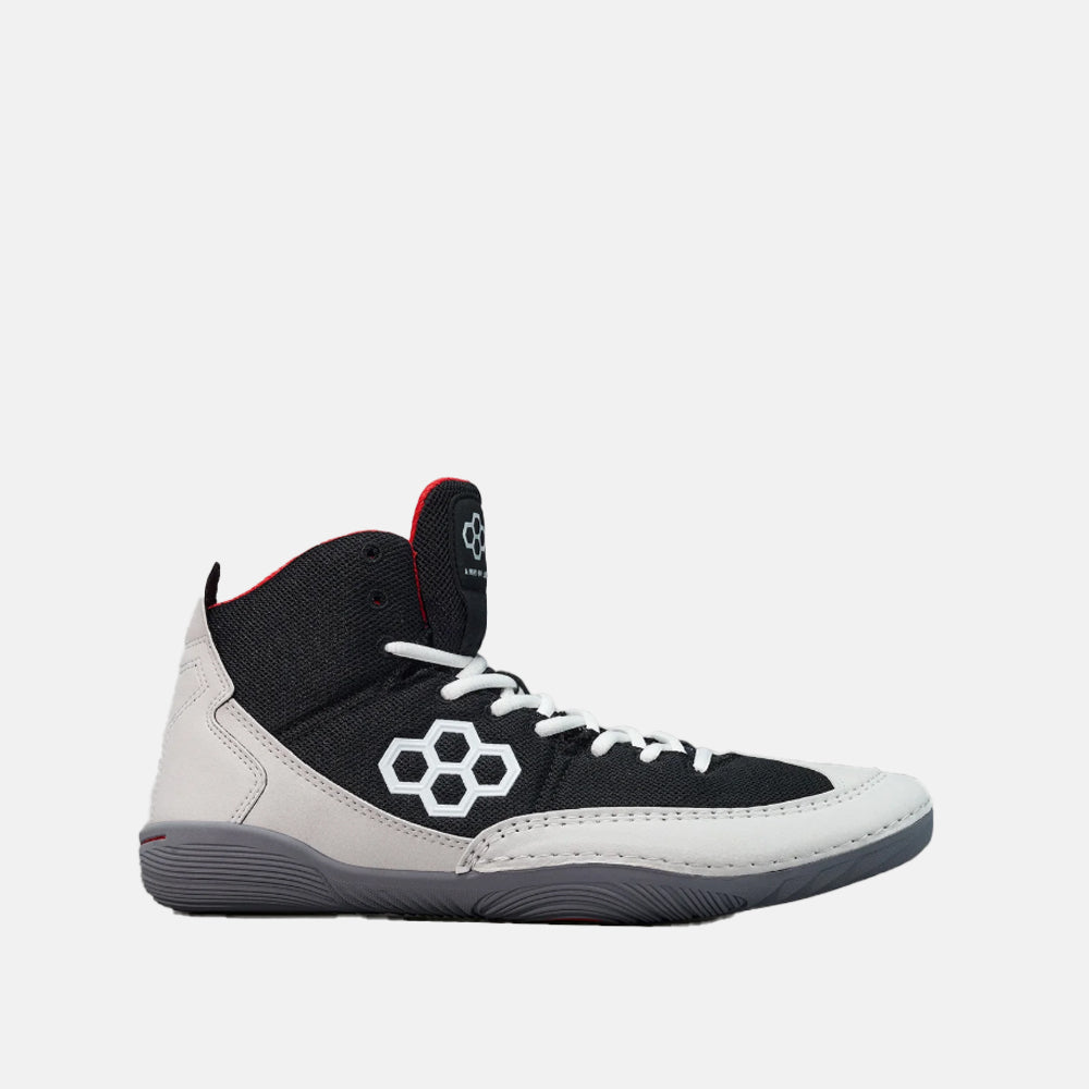 Side view of the Rudis Courage Adult Wrestling Shoes, Midnight Smoke.