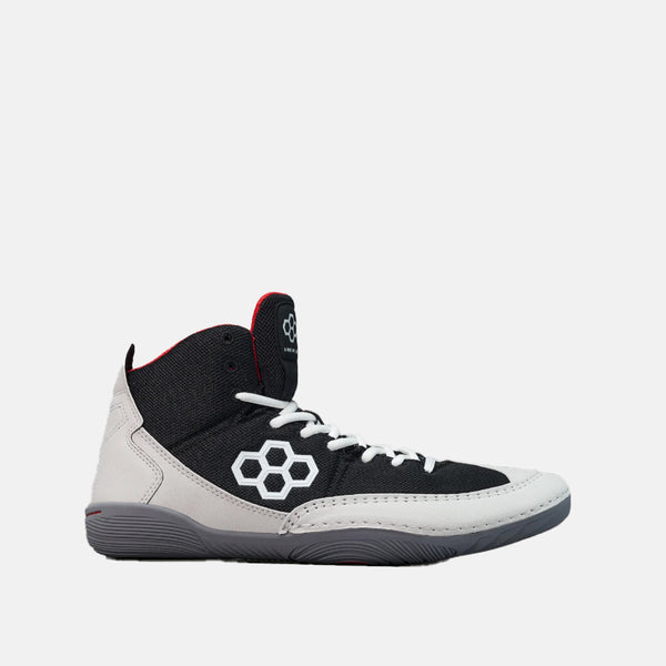 Side view of the Rudis Courage Adult Wrestling Shoes, Midnight Smoke.