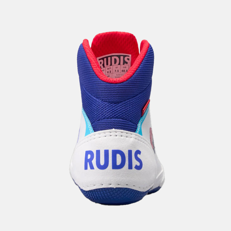 Rear view of the Rudis Colt 4.0 Adult Wrestling Shoes, USA.