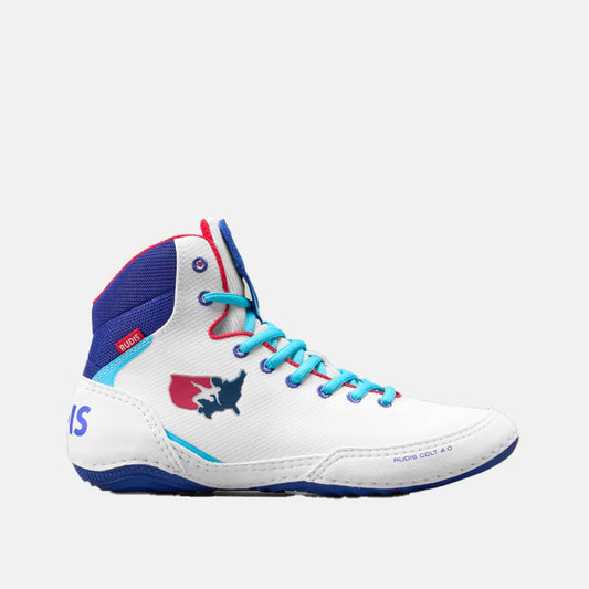 Side view of the Rudis Colt 4.0 Adult Wrestling Shoes, USA.