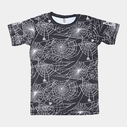 Front view of the Kids' On Court Instincts Compression T-Shirt.