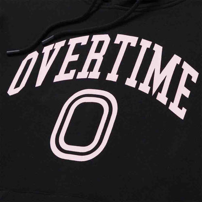 Up close, front view of the Overtime Kids' Varsity Hoodie.