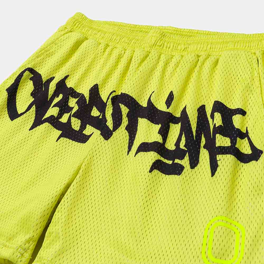 Overtime Vandal Script Mesh Shorts