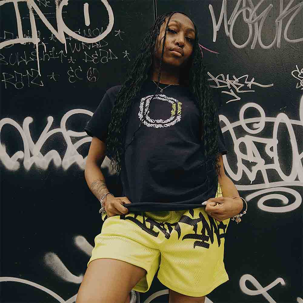 Overtime Vandal Script Mesh Shorts