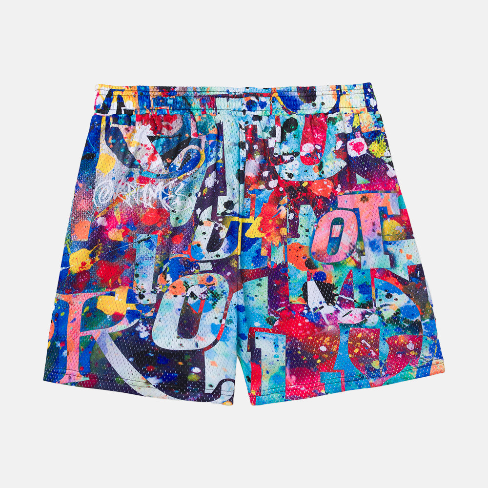 Kids' Vandal Paint Mesh Shorts