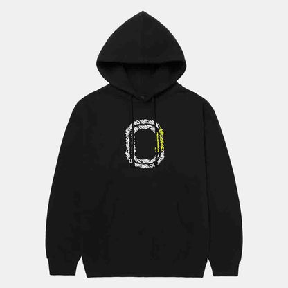 Front view of the Overtime Kids' Vandal Script Hoodie.