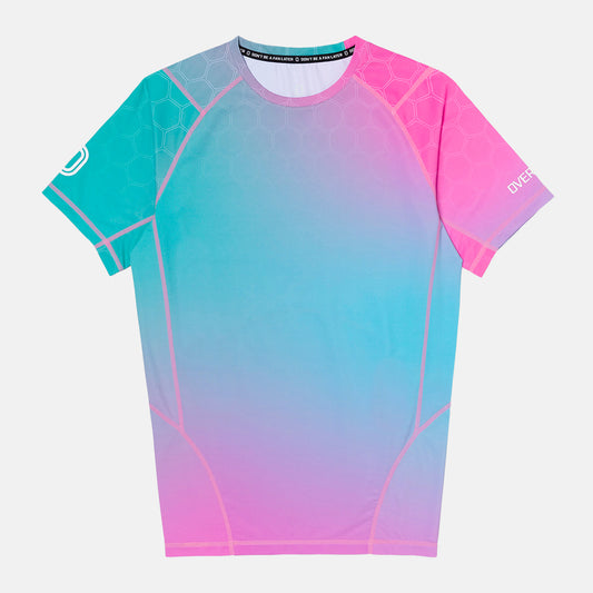 Front view of the Overtime Valid Aura Compression Tee.
