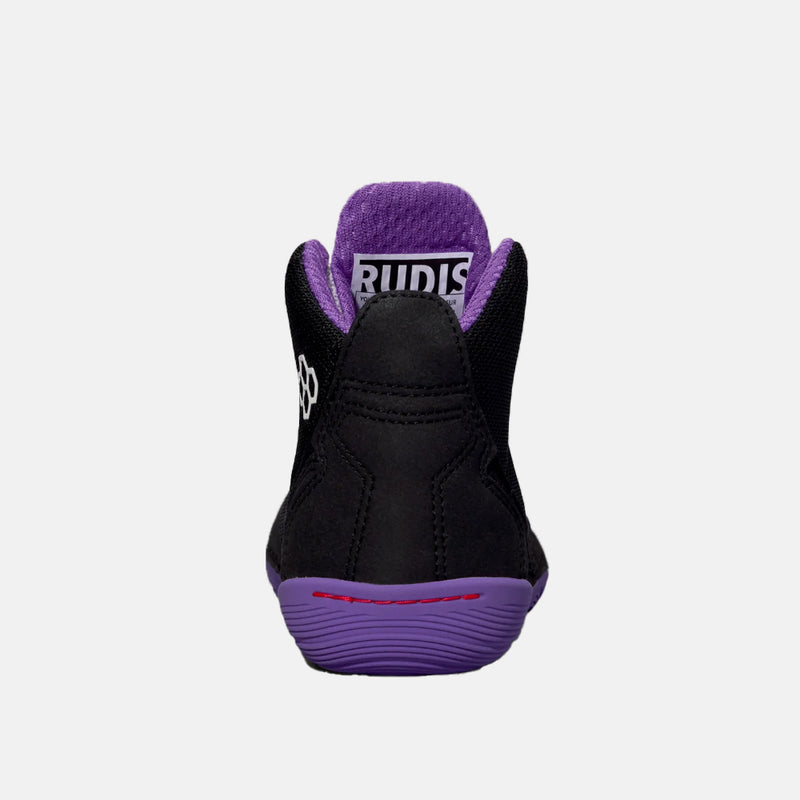 Rear view of the Rudis Courage Youth Wrestling Shoes, Angeles.