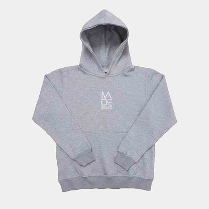 Front view of the Essential Embroidered Logo Hoodie.
